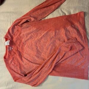 Nike Dri-FIT Orange Long Sleeve Top